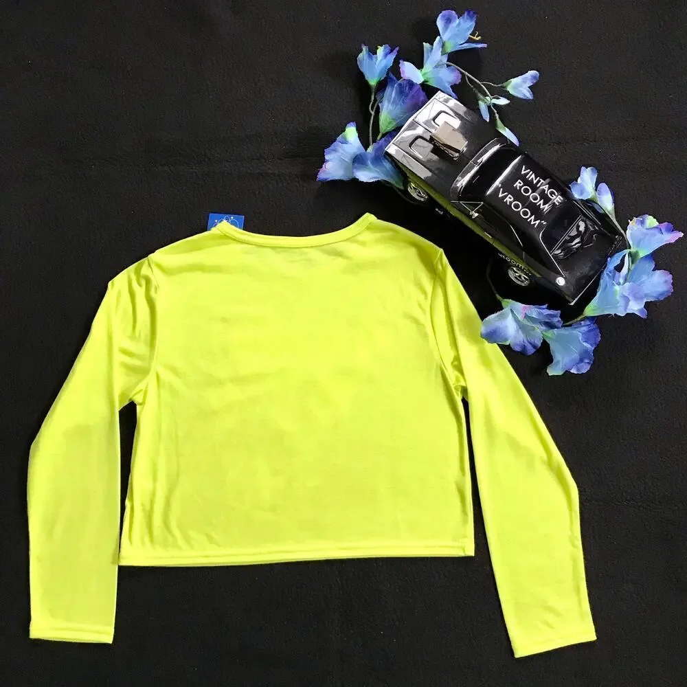 Total Girl NWT Sleepwear Long Sleeves Crop Top Girls L (10-12)